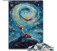 Puzzle per adolescenti "Il piccolo principe del cielo notturno", 1000 pezzi, difficile da completare ma divertente e spiritoso, regalo di compleanno, regali, decorazione murale (50x75cm)