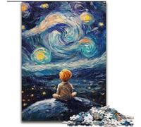 Puzzle per adolescenti "Il piccolo principe del cielo notturno" da 1000 pezzi, gioco stimolante e interazione tra genitori e figli (50x75cm)