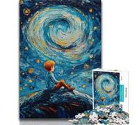 Puzzle per adolescenti "Il piccolo principe del cielo notturno", difficili da completare ma divertenti e umoristici, con poster abbinato e foglio di quiz, 50x75cm