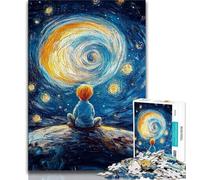 Puzzle per adolescenti Il piccolo principe del cielo notturno, giocattoli educativi per imparare, attività divertenti da fare a casa, regalo di compleanno, regali da viaggio (38x26cm)