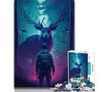 Puzzle per adolescenti Incontro magico da 1000 pezzi per adolescenti e adulti fai da te moderno arte murale arredamento per la casa (50x75cm)