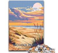Puzzle per adolescenti Indiana Dunes National Park Adatto a bambini dai 14 anni in su Giochi per famiglie ideali come regalo per tutta la famiglia (dimensioni 38x52cm)