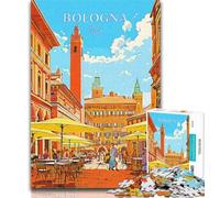 Puzzle per adolescenti Italia Bologna Viaggio Puzzle 1000 pezzi per adolescenti, giocattoli educativi di apprendimento Arredamento unico per la casa e regali 75x50cm