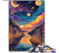 Puzzle per adolescenti "Italia sotto il cielo notturno" 2000, giocattoli educativi per l'apprendimento, giochi per famiglie con poster abbinato e foglio di quiz (70x100cm)