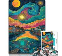 Puzzle per adolescenti Italia sotto il cielo notturno Puzzle da 1000 pezzi per adolescenti, ideali come regali per tutta la famiglia per bambini dai 14 anni in su 50x75cm