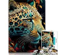 Puzzle per adolescenti "Jaguar" da 1000 pezzi per adulti e adolescenti giocattolo educativo intellettuale decomprimente regalo di compleanno regali (26x38cm)