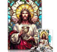 Puzzle per adolescenti Jesus da 1000 pezzi, ideale come regalo per tutta la famiglia, 26x38cm