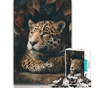 Puzzle per adolescenti Jungle Wild Black Panther, puzzle da 1000 pezzi per adulti e adolescenti, giocattolo educativo ideale come regalo per tutta la famiglia, 75x50cm