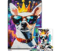 Puzzle per adolescenti King Dog puzzle per adulti da 1000 pezzi difficili con pezzi completamente interconnessi e di forma casuale per bambini dai 14 anni in su (50x75cm)