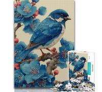Puzzle per adolescenti Little Blue Bird Puzzle da 1000 pezzi per adolescenti, giocattoli, giochi educativi, decorazione murale antistress 50x75cm
