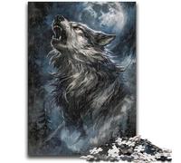 Puzzle per adolescenti Lupo nella neve Puzzle per adolescenti, per gioco educativo Sfida Giocattolo Offerta come regalo per tutta la famiglia 38x26cm
