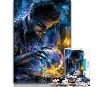 Puzzle per adolescenti Mago magico, aiuta il cervello a esercitare giocattoli avvincenti per coltivare la pazienza Regalo per compleanni 75x50cm