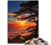 Puzzle per adolescenti "Mare di nuvole all'alba", 1000 pezzi, per età 14+, giochi divertenti, attività divertenti a casa, regali di compleanno, regali di viaggio, 50x75cm