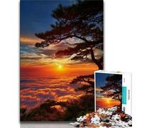 Puzzle per adolescenti Mare di nuvole all'alba Puzzle per adolescenti, ideale come regalo per tutta la famiglia Adatto per bambini dai 14 anni in su (dimensioni 75x50cm)