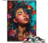 Puzzle per adolescenti "Misterioso ragazzo", per età dai 14 anni in su, decorazione per la casa come regalo per tutta la famiglia e gli amici (dimensioni 26x38cm)