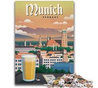 Puzzle per adolescenti Monaco di Baviera adatti a partire dai 14 anni Giochi per famiglie ideali come regalo per tutta la famiglia (dimensioni 50x70cm)