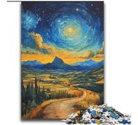 Puzzle per adolescenti "Montagne sotto il cielo notturno", 2000 pezzi, gioco stimolante e gioco educativo per famiglie, per compleanni e Natale (70x100cm)