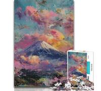 Puzzle per adolescenti Monte Fuji, Giappone Puzzle da 1000 pezzi per adulti e ragazzi, gioco stimolante e gioco per famiglie Regali di Babbo Natale segreto 26x38cm