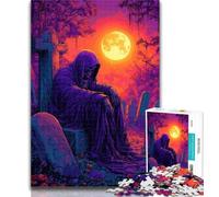 Puzzle per adolescenti Morte nel cimitero Puzzle per adulti 1000 pezzi Difficile, giocattoli educativi per l'apprendimento Giochi per famiglie Regalo di compleanno, regali 50x75cm