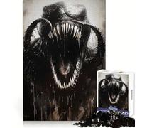 Puzzle per adolescenti "Mostro Nero" da 1000 pezzi, stimolante per la mente, divertimento spensierato, bordi netti, ideale per le vacanze (50x75cm)