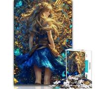 Puzzle per adolescenti, motivo: ragazza anime, 1000 pezzi, per adolescenti e adulti, antistress, sfida difficile, migliora l'amore tra coppie (50x75cm)