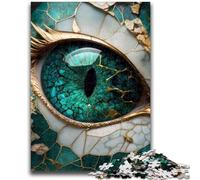 Puzzle per adolescenti Occhio del drago di giada Gioco impegnativo e decorazione da parete per famiglie Regali unici per compleanno e Natale 50x75cm