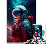 Puzzle per adolescenti Oltre le stelle con astronauta 1000 pezzi per adolescenti e adulti fai da te moderno da parete decorazione per la casa (50x75cm)