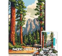 Puzzle per adolescenti Pacific Crest Trail Landscape Puzzle 1000 pezzi per adolescenti, giocattolo educativo intellettuale decomprimente, regalo di compleanno, regali 26x38cm