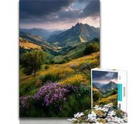 Puzzle per adolescenti paesaggio al tramonto puzzle da 1000 pezzi per adulti e adolescenti arte a carboncino per trascorrere il tempo libero e decorare la casa (50x75cm)