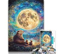 Puzzle per adolescenti Paesaggio lunare Puzzle per adulti 1000 pezzi Gioco difficile e stimolante e gioco per famiglie Regali di Babbo Natale segreto 50x75cm