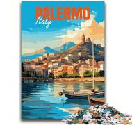 Puzzle per adolescenti Palermo Italia Adatto a partire dai 14 anni Gioco intellettuale Gioco educativo per compleanni e Natale (dimensioni 38x26cm)
