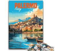 Puzzle per adolescenti Palermo, Italia Gioco stimolante e decorazione da parete per famiglie Regali unici per compleanno e Natale (dimensioni 38x52cm)