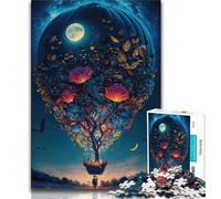 Puzzle per adolescenti Palloncino nello spazio Puzzle per adolescenti giocattolo educativo intellettuale decomprimente Decorazione perfetta 38x26cm