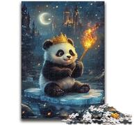 Puzzle per adolescenti Panda nella neve Puzzle per adolescenti, per gioco educativo Sfida Giocattolo Offerta come regalo per tutta la famiglia (38x26cm)
