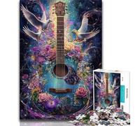 Puzzle per adolescenti Peace Guitar Puzzle da 1000 pezzi per adolescenti completamente interconnessi e pezzi di forma casuale (50x75cm)