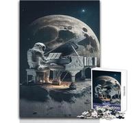 Puzzle per adolescenti Piano nello spazio da 1000 pezzi, attività educativa e divertente, sentimento caldo, dimensioni 38x26cm