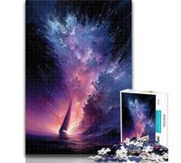 Puzzle per adolescenti "Piccola barca nella galassia", 1000 pezzi, gioco rompicapo, decorazione da parete, regali unici per compleanno e Natale, 50x75cm