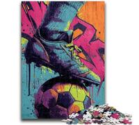 Puzzle per adolescenti, pittura a olio sul calcio, giocattoli educativi per l'apprendimento, attività divertenti a casa, regalo di compleanno, regali di viaggio 50x75cm