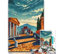 Puzzle per adolescenti Pompei 1000 pezzi puzzle per adulti e adolescenti, regali di Babbo Natale segreto per bambini dai 14 anni in su, 26x38cm
