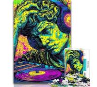 Puzzle per adolescenti Pop-art Statua del David di Michelangelo Puzzle da 1000 pezzi per adulti e adolescenti, allena il tuo cervello e le tue mani Regalo di compleanno, regali 50x75cm