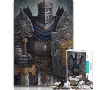 Puzzle per adolescenti, potente cavaliere medievale, puzzle per adulti, 1000 pezzi, difficile, vivace e dal design unico, esperienza di puzzle rilassante e stimolante, 50x75cm