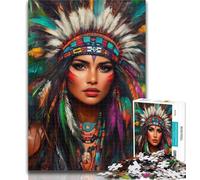 Puzzle per adolescenti, principessa indiana, puzzle per adolescenti, per giochi educativi, giocattoli, offerte come regali per tutta la famiglia, 26x38cm