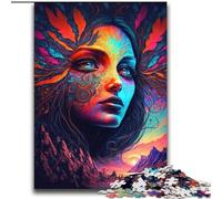 Puzzle per adolescenti psichedelici per natura, gioco stimolante, tutta la famiglia, 70x100cm