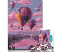 Puzzle per adolescenti, puzzle a forma di mongolfiera, 1000 pezzi, allena il cervello e le mani, regalo di compleanno, regali 50x75cm