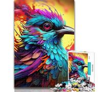 Puzzle per adolescenti, puzzle colorato Art Sparrow da 1000 pezzi per adulti e adolescenti, per gioco educativo, giocattolo, arredamento unico per la casa e regali, 75x50cm