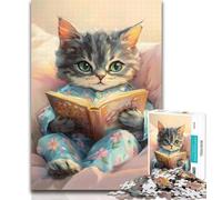 Puzzle per adolescenti, puzzle con gatti, 1000 pezzi, allena il cervello e le mani, regalo di compleanno, regali 50x75cm