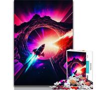 Puzzle per adolescenti puzzle con storie di astronavi per adolescenti giocattoli per l'intrattenimento della famiglia con poster abbinato e foglio di quiz 38x26cm