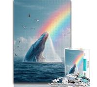 Puzzle per adolescenti, puzzle da 1000 pezzi a forma di balena misteriosa per adulti, giocattoli educativi per l'apprendimento, decorazioni per la casa e regali unici (38x26cm)