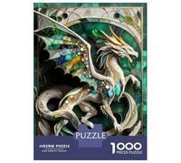 Puzzle Per Adolescenti Puzzle Da 1000 Pezzi Abstract Dragon Kintsugi Puzzle Per Adulti Giochi Per Famiglie Un'opera D'arte Regali Di Natale E Compleanno 38x26cm/1000pcs