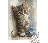 Puzzle Per Adolescenti Puzzle Da 1000 Pezzi Adorable Kitten Painting Puzzle Per Adulti Giochi Rilassanti Ma Divertenti E Umoristici Regali Unici Per Compleanni 70x50cm/1000pcs